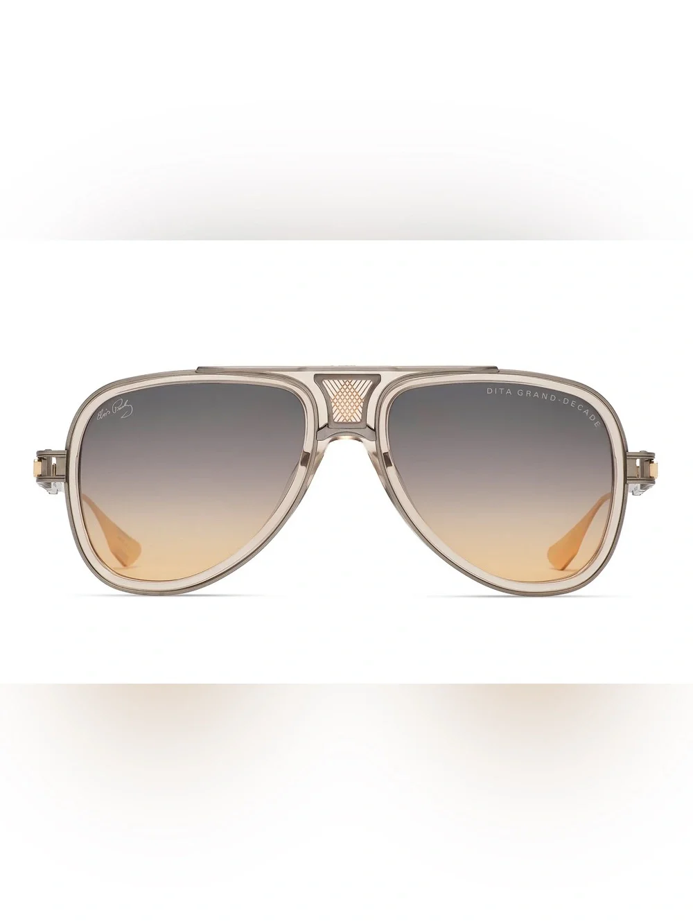 DITA EYEWEAR GRAND-DECADE X ELVIS PRESLEY Khaki Crystal Antique Silver